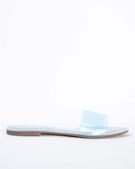 Clear Strap Flat Sandals