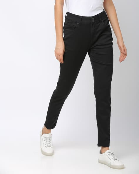High-Rise Boomerang Skinny Jeans