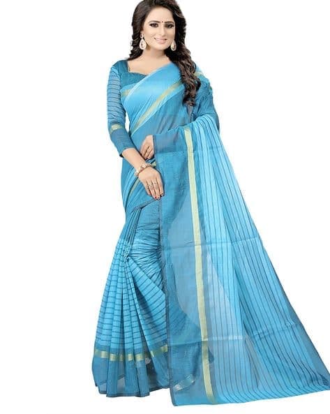 Striped Cotton Saree