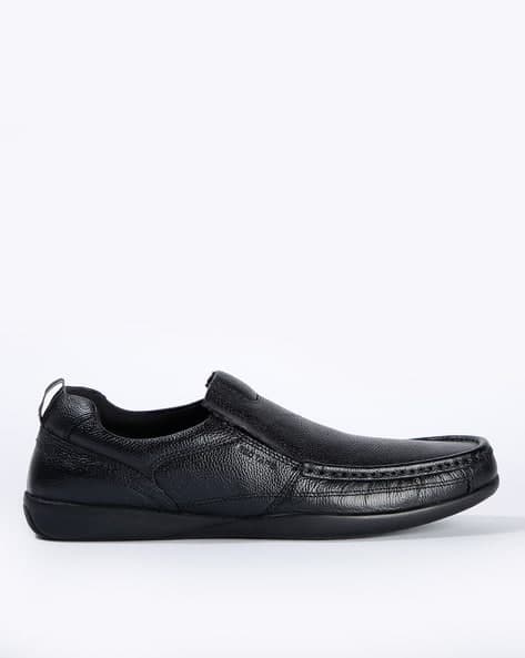 Textured Slip-On Shoes with Pull-Up Tabs
