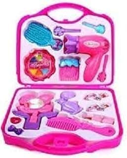 Qwid Make-Up Beauty Set with Hair Dresser & Accessories Toy for Girls, Pink Pack of 1