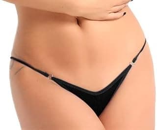 ayushicreationaWomen Cotton G-Sting Low Rise Sexy and Hot Thong Lingerie Panties Briefs Free Size-Pack of 1
