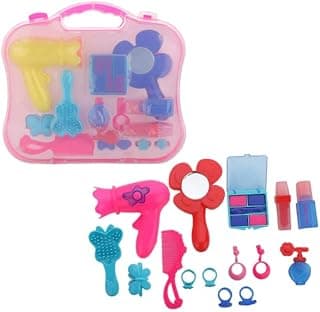 S Cart Make-Up Beauty Set with Hair Dresser & Accessories Toy for Girls, Pink Pack of 1