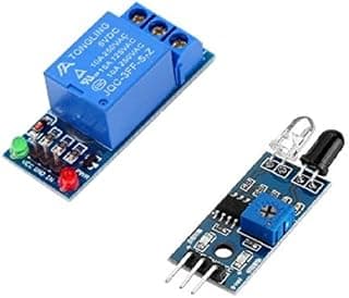 AVS COMPONENTS IR Proximity Sensor for Obstacle Sensing With One Channel 5V Relay Module Relay Switch KIT