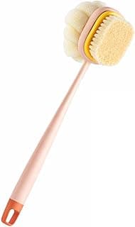 ANTIL'S 2-in-1 Body Bath Brush with Soft Bristles & Loofah | Long Handle Back Scrubber & Massage Brush for Exfoliating, Deep Cleansing & Smooth Glowing Skin | Shower Bath Brush for Men & Women All Skin Type