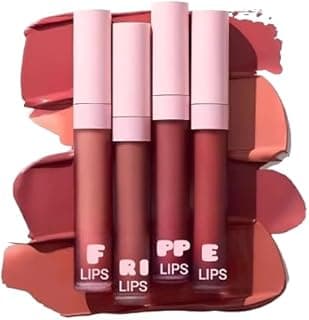 Matte Love Mini Lipsticks, Pack Of 8 (Nude) - Suits all skin types - Nourishes & Hydrates Dry Chapped Lips (10ml)(Natural_lips_nude_stick_bzr) Liquid