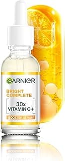 Garnier Vitamin C + Face Serum for Skin Brightening & Anti-Dark Spots|100X Stronger than Vit C |2% Niacinamide 0.5% Salicylic Acid/BHA |Suitable for Oily, Dry, Sensitive Skin |For Men & Women 30ml Brightening