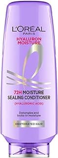L'Oreal Paris Fresh Hyaluron Moisture 72HR Moisture Sealing Conditioner Powered By Hyaluronic Acid, For Frizz-Free, Hydrated And Bouncy Hair Full Of Life For All Hair Types | 175 Millilitres Fresh