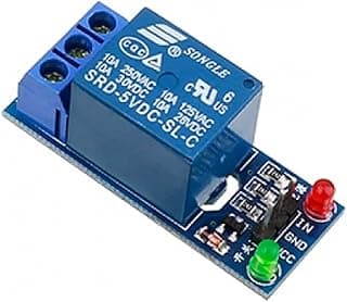 5V 1 Channel Relay Module High-Low Level Trigger Compatible with 5V Microcontroller Boards, Home Automation & DIY Electronics