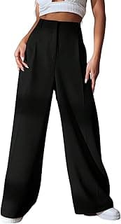 GRECIILOOKSWomen High Rise High Waist Trousers Flared Korean Style Formal Pants| Elegant Workwear for Office, College & Events (Available in Plus Size)
