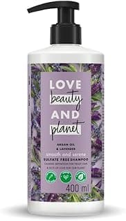 Love Beauty & Planet Argan Oil and Lavender Sulfate Free Smooth and Serene Shampoo|| No Parabens|| No Dyes|| 400ml Lavender