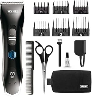 Wahl Lithium Pro Plus Cord/Cordless Hair Clipper for Men, Powerful & quiet 6,000 RPM Motor, 3.5 hours run time, Smart LED display, Convenient for Home Haircutting, 3023138