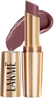 Lakme Powerplay Priming Matte Lipstick, Smooth Matte Finish, Lightweight Lipstick, Smudgeproof, Lasts 16hrs, Hydrates Lips, Chocolate Crush, 3.6g Bullet