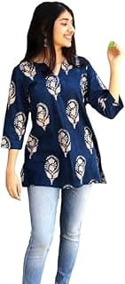 MS VHCK ENTERPRISEWomen's Short Kurti in TOP Wine Rayon Cotton Blend | Ladies Ethnic Tunic | Office
