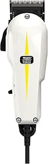 Wahl 08466-424 Corded Super Taper Hair Clipper; 6000 rpm; 1-2 mm cutting length, 4 Guide Combs (3mm-13mm), Designed for Tapering