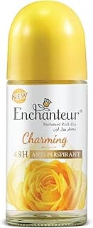 Enchanteur Charming Roll-On Anti-Perspirant Deodorant | 48-Hour Odour Protection, Quick-Dry & Non-Sticky | Floral French Fragrance | 50 ML