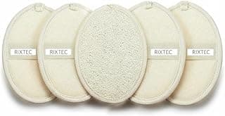 Set of 5 Natural Body Loofah for Bathing | Organic Loofah with strep | Shower Sponge for Women, Men and Kids