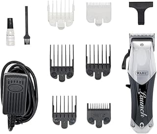 Wahl Launch Professional Clipper, Cord/Cordless Operation, 6000 RPM Powerful Motor, Full Steel Taper Blade, Lightweight and Compact, Smart LED Indicator, 2 Hours Runtime, 2 Years Warranty, 02240L-024