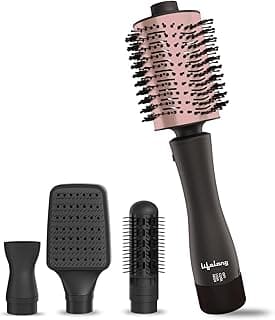 Lifelong 4-in-1 Hot Air Brush Hair Styler | 1200W Multi-Styler with Ceramic Oval Barrel, Blow Dryer, Curler, Volumizer, Smoothening Brush, 3 Speed Settings & Multiple Attachments for Women & Men