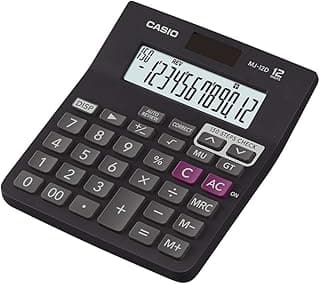 Casio MJ-12D 150 Steps Check and Correct Desktop Financial Calculator, Black