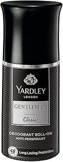 Yardley London Gentleman Classic Deodorant Roll-On| 48-Hours Long Lasting Scent| Men’s Body Deodorant| Roll-On for For Men| Masculine Fragrance| 50ml