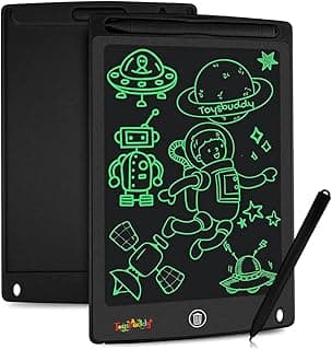 Toysbuddy Plastic Re-Writable LCD Writing Tablet Pad with Screen 21.5cm (8.5Inch) for Drawing, Playing, Handwriting Best Birthday Gifts for Adults & Kids Girls Boys, Multicolor