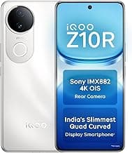 iQOO Z10R 5G (Moonstone, 12GB RAM, 256GB Storage) | 32MP 4K Selfie Camera | Quad-Curved AMOLED Display | Dimensity 7400 Processor with 750K+ AnTuTu