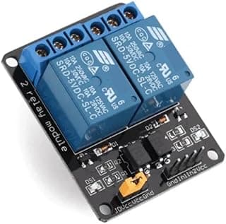 Robocraze 2-Channel Relay Module 5V | Optocoupler Isolated Switching Board for Arduino, PIC & ARM Microcontrollers in Automation & IoT Applications | Stable Performance, Compact PCB Design