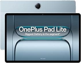 OnePlusPad Lite with Biggest Battery in Segment 9340 mAh, 11"(27.94 cm) Display with 500 nits Brightness & 11 Hrs of Video Playback, 6GB RAM 128GB Storage, WiFi, Aero Blue