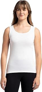 JockeyA113 Women's Super Combed Cotton Rib Fabric Slim Fit Solid Tank Top