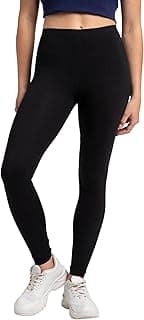 JockeyAW87 Women's Super Combed Cotton Elastane Stretch High Rise Leggings with Ultrasoft Waistband