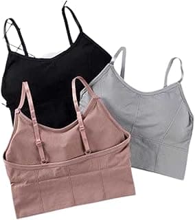 HIRRNIKWomen Cotton Padded Bra Combo Bra Pack of 3 PIS (Free Size Bra Fit Up to 28,30, 32, 34)