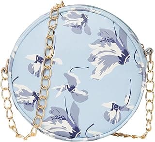 ADISA Women Girls Floral Print Round Sling Bag