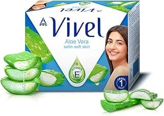 Vivel Aloe Vera Bathing Soap,150gx4 | BIS Grade 1| Highest Soap Grade | 76% TFM | Aloe Vera + Vitamin E | Moisturised Satin Soft Skin | Fresh Fragrance | 97% Natural Origin| For Men and Women Nourishing