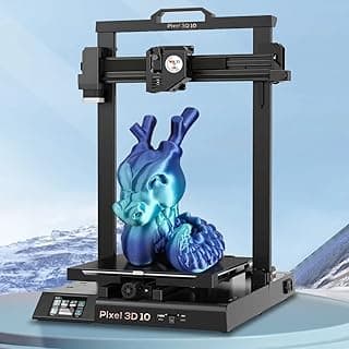 Pixel 3D 10 Original DIY 3D Printer Indian FDM 3D Machine 2026 | Auto Levelling | Large Built Area| Resume Printing | Glass Bed| Size:-320 * 320 * 400 mm by WOL 3D