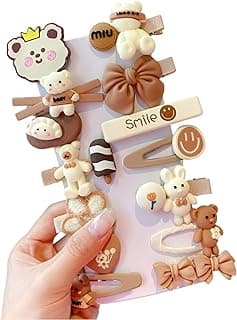 14 Pcs Kids Hair Clips Set Cartoon Icecream Cute & Trendy Baby Girls Toddlers Hair Pins Barrettes,Combo of 14 Pcs,