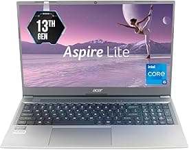 Aspire Lite 13th Gen Intel Core i5-1334U, Office 2024 + M365 Basic, 16 GB RAM/512GB SSD,Full HD, 15.6"/39.62 cm, Win 11 Home, Steel Gray, 1.59 KG, AL15-53, Metal Body, Thin and Light Premium Laptop
