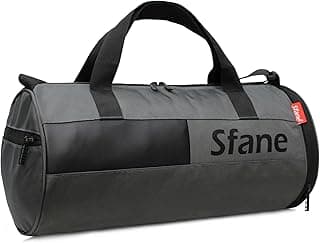 Sfane Polyester Grey Duffle/Shoulder/Gym Bag for Men & Women with Separate Shoe Compartment