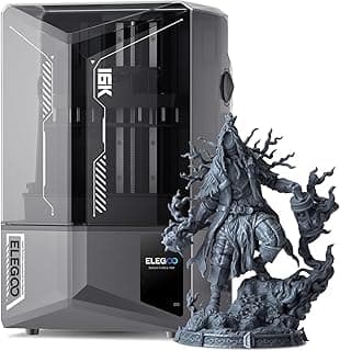 ELEGOO Saturn 4 Ultra 16K Resin 3D Printer with 10-Inch Monochrome LCD, Smart Heated Resin Tank, WiFi Connectivity & AI Camera, Large Build Volume Dental & Jewelry Printing