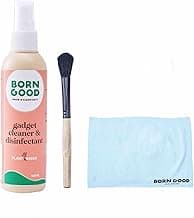 Born Good 3-in-1 Plant-Based Electronics & Gadget Disinfectant Cleaner Kit for Laptop, Smartphone, Monitor, Tablet, Camera, TVs with 1 Microfiber Cloths & Soft Brush