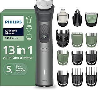 Philips India's No.1 Men's Trimmer | BeardSense Technology | Self-sharpening blades | 13-in-1 Grooming Kit- Beard,Hair,Body, Nose,Intimate | 120min. runtime | 100% Showerproof | 5yr warranty* | MG7922