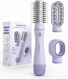 Caresmith Bloom 3 in 1 Hot Air Brush for Hair| Hair Dryer, Volumizer Brush & Hair Straightening Brush | 4 Mode Settings |Multiple Hair Styling Tools in One| Blow Dryer For Women|Hot Hair Brush|1200W Power, Ceramic-Coated, 360° Airflow