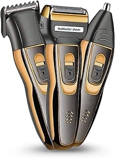Concepta Trimmer for Men All in One - 3 in 1 Rechargeable Grooming Kit for Men – Beard Trimmer, Hair Clipper, and Nose Trimmer – Corded and Cordless Trimmers for Man - Black