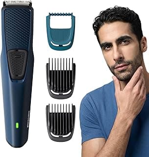 Philips Battery Powered SkinProtect Beard Trimmer for Men - Lasts 4x Longer, DuraPower Technology, Cordless Rechargeable with USB Charging, Charging Indicator, Travel Lock, No Oil Needed BT1232/18