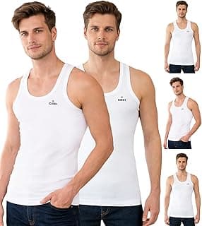 Lux CoziCotton Men's Pack of 5 Solid Vest