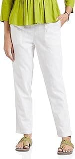 DIGITAL SHOPEEWomen Regular Fit Elastic Waist Full Length Cotton Formal Trouser for Casual Wear, Office Wear