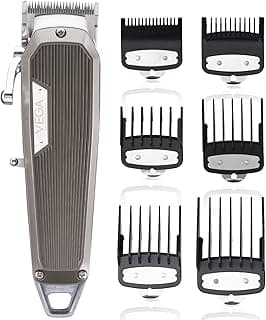 VEGA PROFESSIONAL Men Pro Star Hair Clipper With 7500 Rpm High Speed Rotary Motor, Titanium Coated Ceramic Deep Tooth Blade, 300 Mins Runtime For Salon, Cord & Cordless Power, (Vpphc-04)