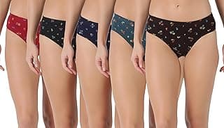 DollarLehar Super Combed Cotton Women's Printed Hipster Panty - Actual Print May Vary