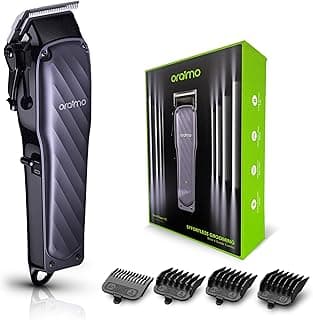 Oraimo SmartClipper Cordless Hair Clipper | Professional & Personal Grooming | Zero Gap Adjustable Self-Sharpening Blades | 150-Min Runtime | Full Body Trimmer with 4 Guide Combs (OPC-CL30C)