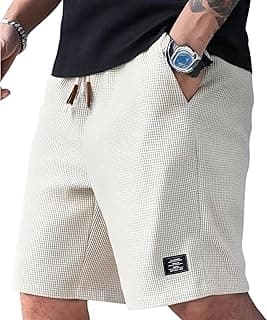FABRIPPLEMen’s Slim Fit Knitted Short for Summer | Stretchable Fabric | Breathable & Lightweight | Casual Lounge Short with Elastic Waistband & Drawstring
